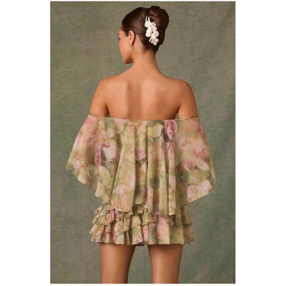 Floral Ruffle Mini Dress - Picture 4 of 10